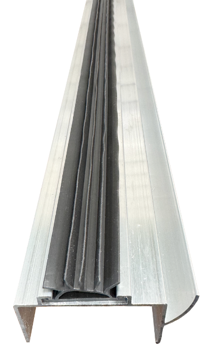Door Shoe 1-3/4"Wx1-1/4"Hx36"L Aluminum w/Vinyl Insert 5