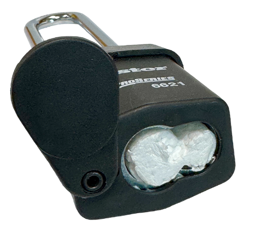 Weather Tough Padlock Commercial Cylinder no Cylinder 2-1/8"W 5-5/8"SC 5/16"SD 5