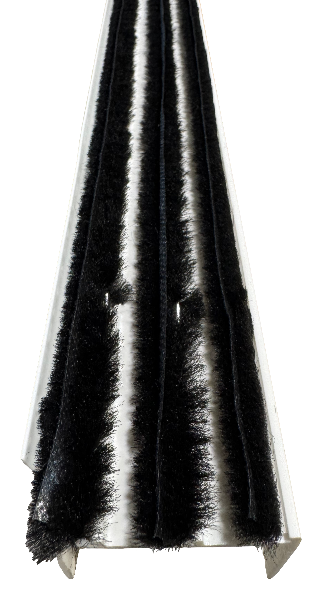 Residential white 1-3/4" x 36" Mo-hair box sweep 2