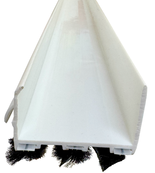 Residential white 1-3/4" x 36" Mo-hair box sweep 4