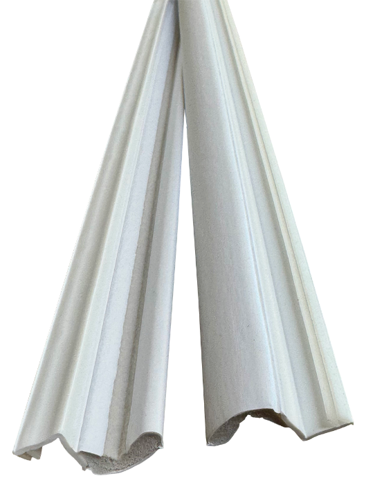 Residential White Single Door Kerf Weatherstrip 6
