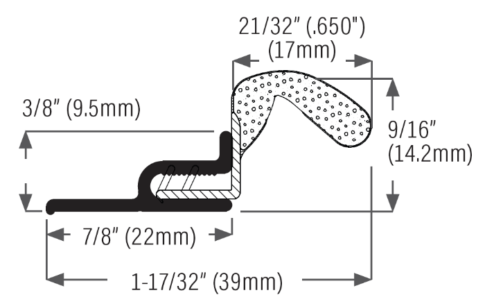 Residential Door Weatherstrip Sizing Chart