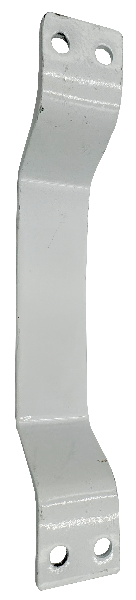 Folding gate steel handle. White. Requires 2 handles per locking gate. One for each side of the unit. 3