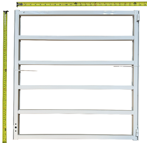 Residential Window Bar Hinged Security Fits up to 26"W x 38"H Window