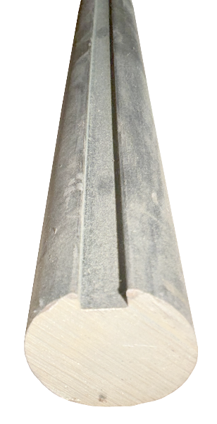 0416 Commercial Garage Door 1" X 13'6" Zinc Solid Keyed Shaft Typically Found in Commercial Applications Suspends The Torsion Springs & Cable Drums Above Door Also Available in Other Lengths _ 68016