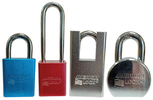 American padlocks for multitude of uses, lock out tagout, equipment security