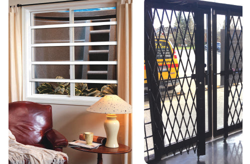 Window Bars For Homes and Commercial, Storefront and Warehouse Window Bars