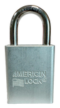 Alum Padlock 1-1/2" Body 1/4" Shackle Diameter 1" Shackle Length Clear 1