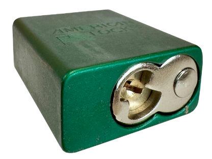 Alum Padlock 1-1/2" Body 1/4" Shackle Diameter 1" Shackle Length Green 5