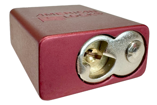 Alumi Padlock 1-1/2" Body 1/4" Shackle Diameter 1" Shackle Length Red 5