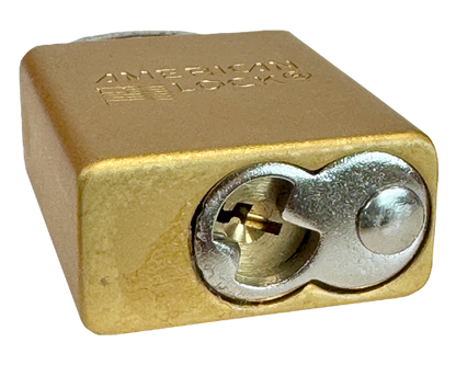Alum Padlock 1-1/2" Body 1/4" Shackle Diameter 1" Shackle Length Yellow 5