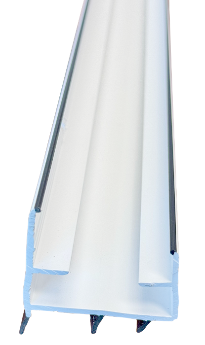 Door Shoe Sweep, 1-3/4"W x 1-1/2"H, Plus 3/8" Rubber Sweeps, 35-3/4"Long  4