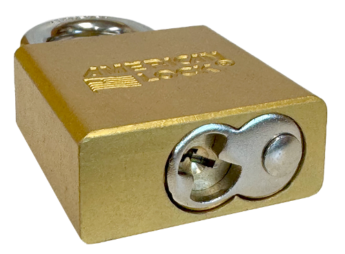 Aluminum Padlock 1-3/4" Body 5/16" Shackle Diameter 1-1/8" Shackle Length Yellow 5