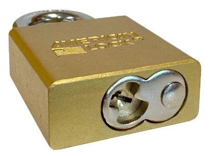 Aluminum Padlock 1-3/4" Body 5/16" Shackle Diameter 1-1/8" Shackle Length Yellow 5