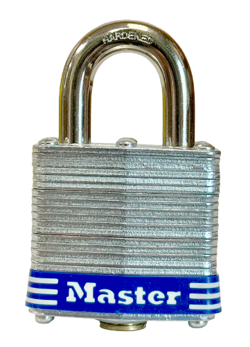 Laminated Steel Padlock Universal Pin Uncoded Keying 1-9/16"W 3/4"SC 1