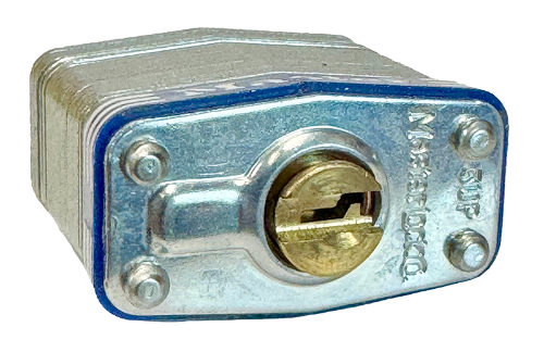 Laminated Steel Padlock Universal Pin Uncoded Keying 1-9/16"W 3/4"SC 4