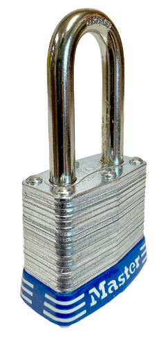 Laminated Steel Padlock, Universal Pin, Uncoded Keying, 1-9/16"Wx3/4"SC 2