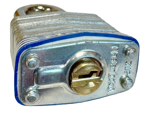 Laminated Steel Padlock, Universal Pin, Uncoded Keying, 1-9/16"Wx3/4"SC 4
