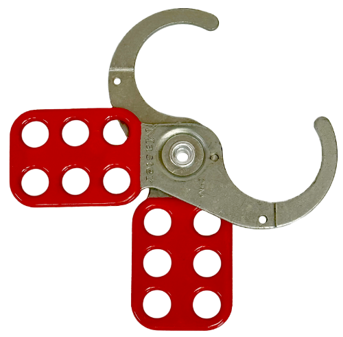 421 Steel Lockout Hasp, 2-3/8" x 5" Dimensions, 1-1/2" Jaw Size 2