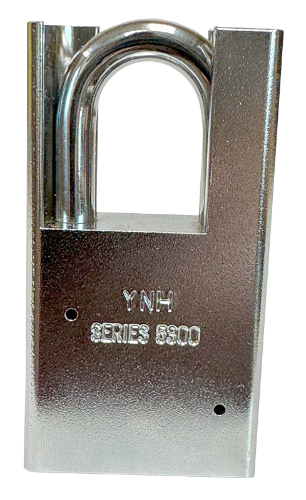 Solid Steel Shroud Padlock 1-3/4" Body 1-1/8" Shackle Length 5/16" Shackle Diameter 4