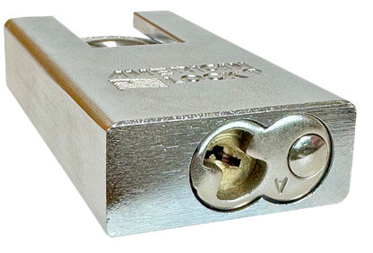 Solid Steel Shroud Padlock 1-3/4" Body 1-1/8" Shackle Length 5/16" Shackle Diameter 5