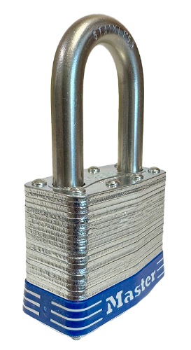 Laminated Steel Padlock, Universal Pin, Uncoded Keying, 2"Wx1-1/2"SC 2
