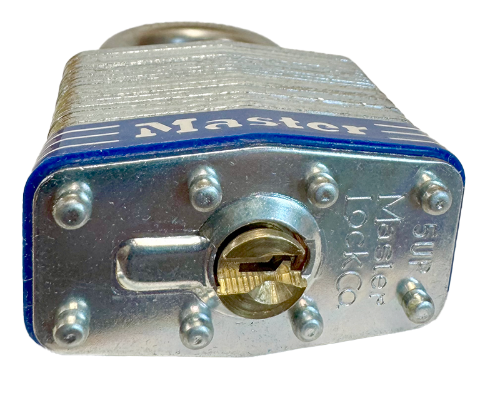 Laminated Steel Padlock, Universal Pin, Uncoded Keying, 2"Wx1-1/2"SC 4
