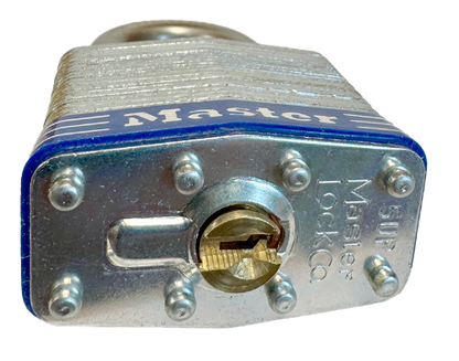 Laminated Steel Padlock, Universal Pin, Uncoded Keying, 2"Wx1-1/2"SC 4