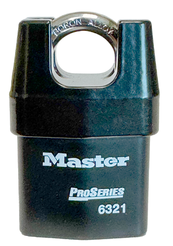 High Security Rekeyable Solid Iron Shroud Padlock KD 2-1/8"Wx3/4"SC 1