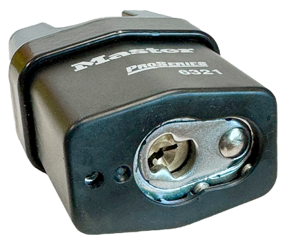 High Security Rekeyable Solid Iron Shroud Padlock KD 2-1/8"Wx3/4"SC 5