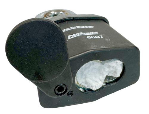Weather Tough Padlock Commercial Cylinder no Cylinder 2-5/8"W 1-7/8"SC 7/16"SD 5