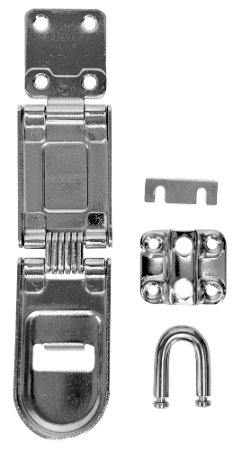 720DPF Hinged Hasps, Single Hinged Type, 6-1/4"L 3