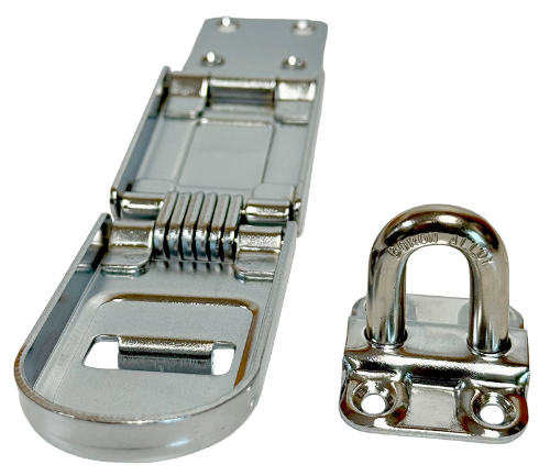 720DPF Hinged Hasps, Single Hinged Type, 6-1/4"L 4