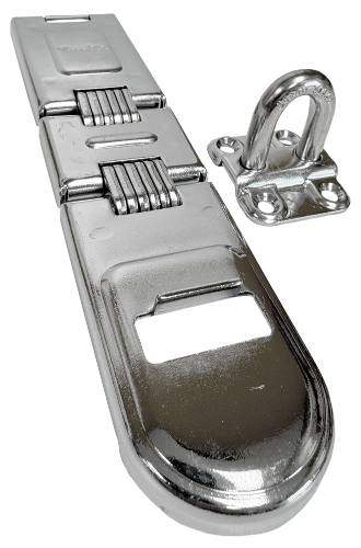 722DPF Hinged Hasp Double Hinged 7-3/4"L 1