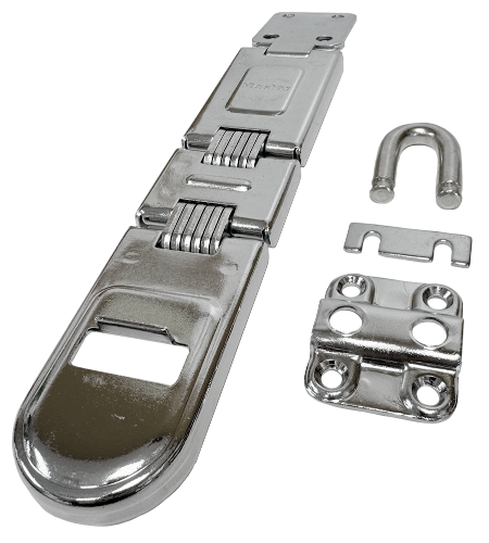 722DPF Hinged Hasp Double Hinged 7-3/4"L 4