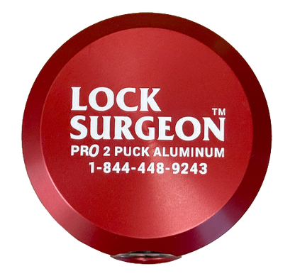 Pro Aluminum Puck Lock Red 2