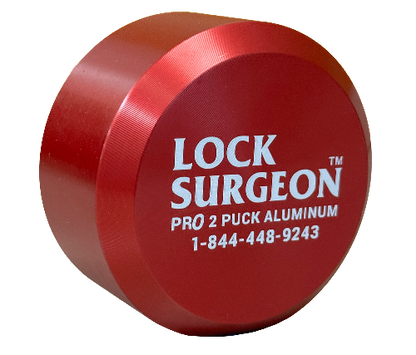 Pro Aluminum Puck Lock Red 1