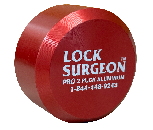 Pro Aluminum Puck Lock Red 1