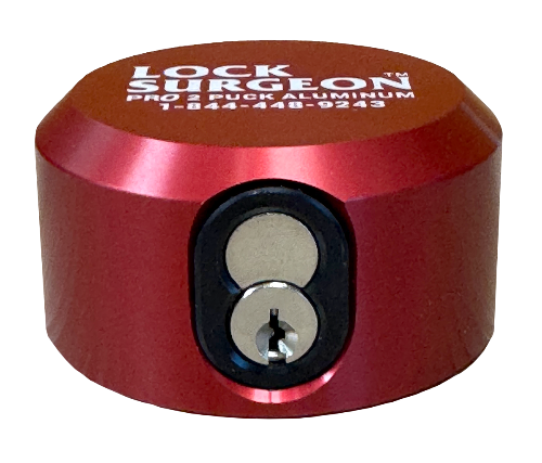 Pro Aluminum Puck Lock Red 4
