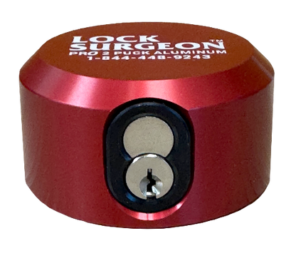 Pro Aluminum Puck Lock Red 4