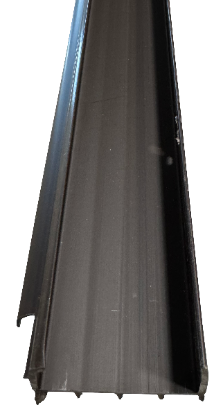 Residential brown 1-34"x36" rubber fin door sweep