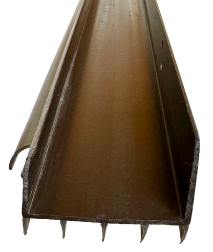 Residential brown 1-34"x36" rubber fin door sweep 4