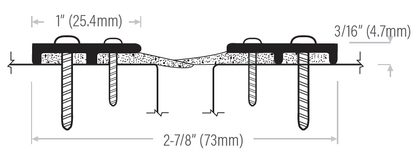Commercial Meeting Overlapping Weather Strip Sizing Chart