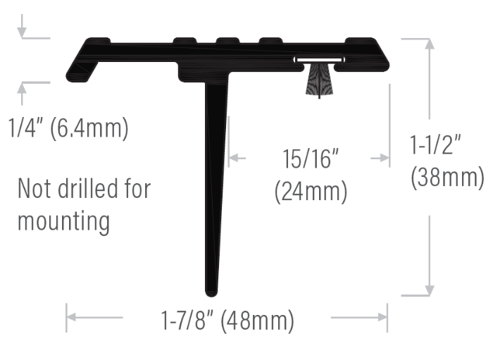 Double-door Weatherstrip Seal, Astragal Full-Length T-Type Size Chart