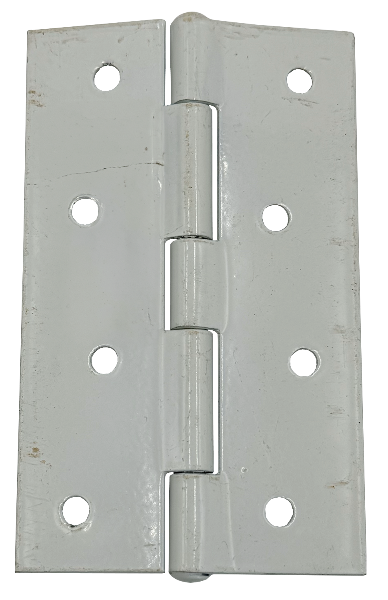 Folding gate hinge. Used when installing security folding gates allows gate to swing open.  1
