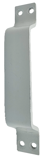Folding gate steel handle. White. Requires 2 handles per locking gate. One for each side of the unit. 1