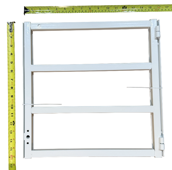 Residential Window Bar Hinged Security Fits up to 26"W x 28"H Window