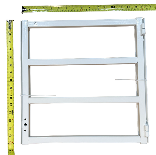 Residential Window Bar Hinged Security Fits up to 26"W x 28"H Window