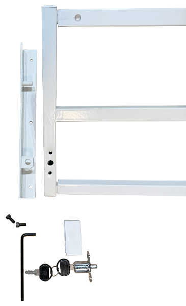 Expandable Window Bar Hinged 3Bars 25to45W-11to23H-11 2