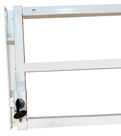 Residential Window Bar Hinged Security with lock and key -1